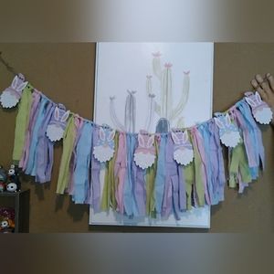 Pastel Rag Easter Garland